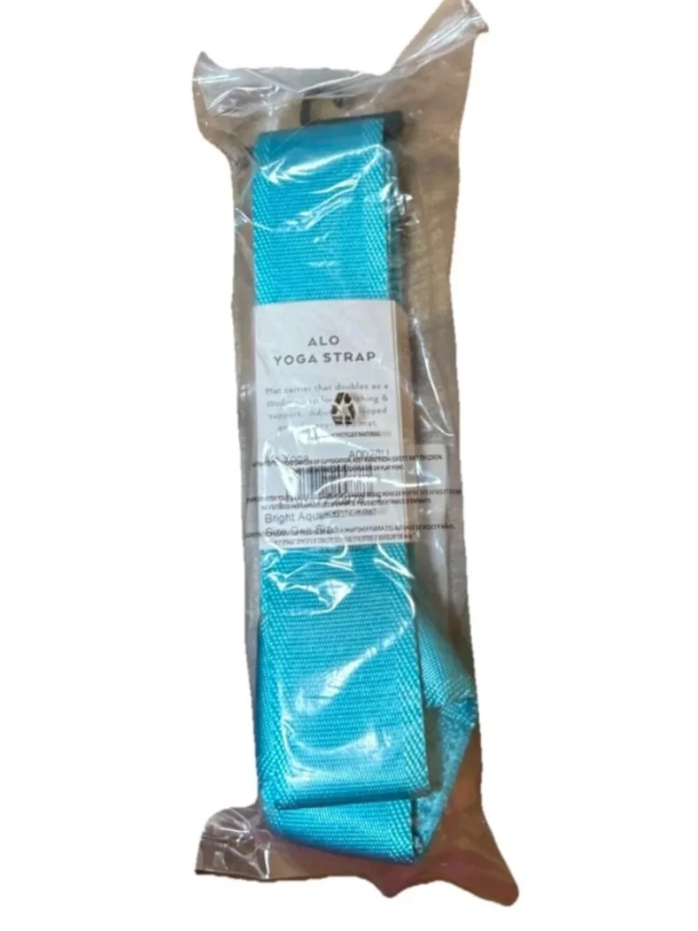new!! alo yoga mat strap aqua os